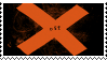 a stamp. the logo for the game 'off'