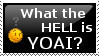 a stamp. "what the hell is yoai?"